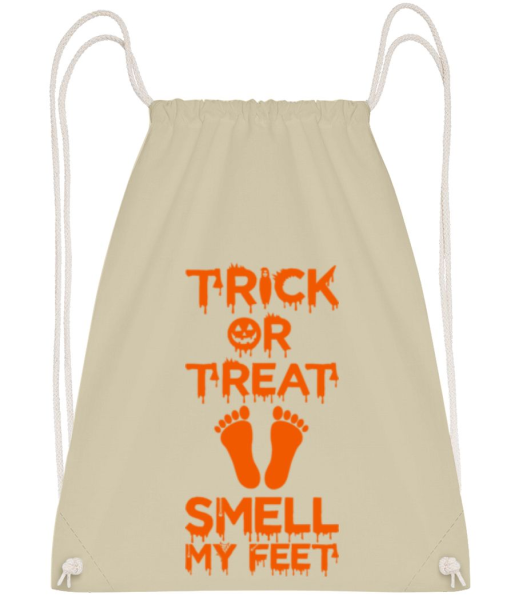 Trick Or Treat, Smell My Feet - Gym bag - Cream - Front