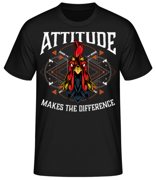 Attitude Makes The Difference - Men's Basic T-Shirt - Black - Front