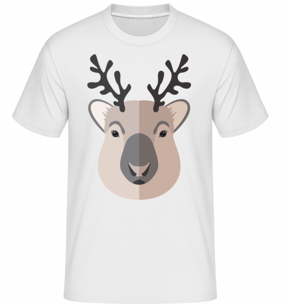 Deer Comic Shadow -  Shirtinator Men's T-Shirt - White - Vorn
