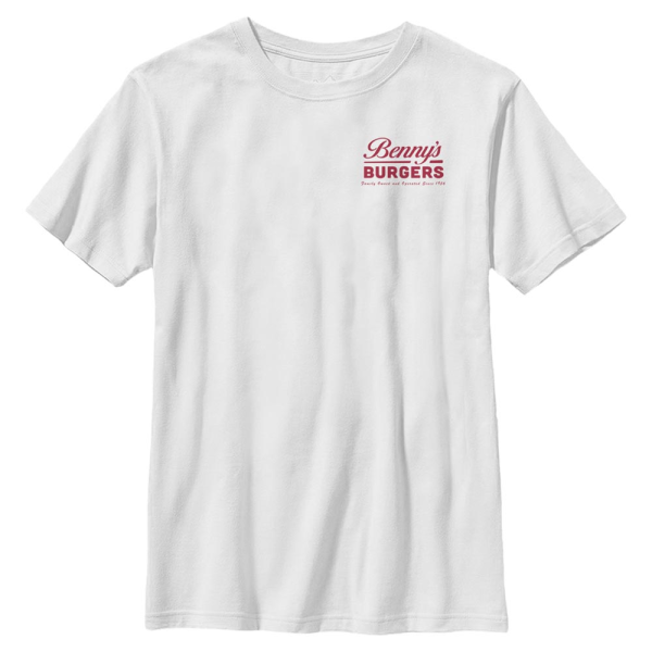 Netflix - Stranger Things - Benny's Burgers - Kids T-Shirt - White - Front