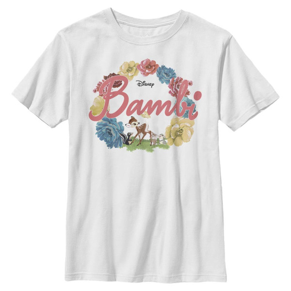 Disney Classics - Bambi - Skupina Flowers - Kids T-Shirt - White - Front