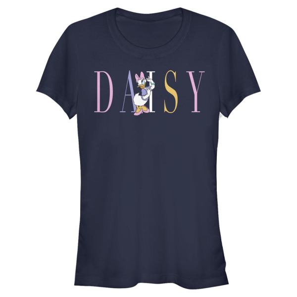 Disney Classics - Mickey Mouse - Daisy Duck Daisy Fashion - Women's T-Shirt - Navy - Front