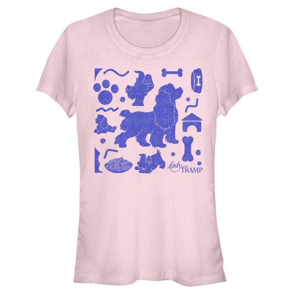 Disney Classics - Lady and the Tramp - Lady and the Tramp Lady And Tramp - Women's T-Shirt - Pink - Front