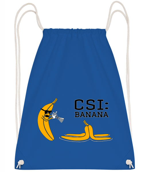 CSI Banana - Drawstring Backpack - Royal blue - Vorn