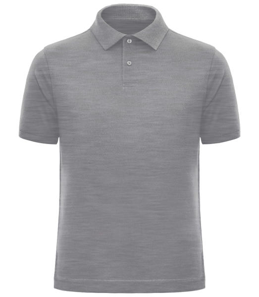 Men's Polo Shirt Slim Fit - Heather grey - Front