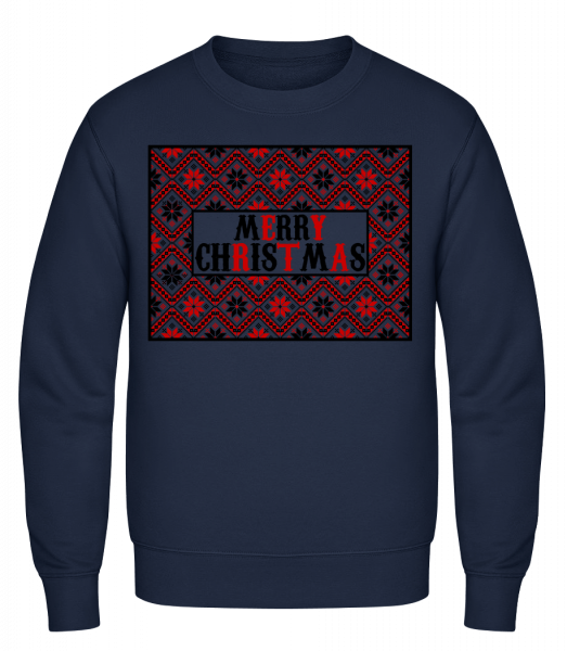 Ugly Merry Christmas - Men's Sweatshirt - Navy - Vorn
