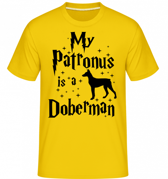 My Patronus Is A Doberman -  Shirtinator Men's T-Shirt - Golden yellow - Vorn