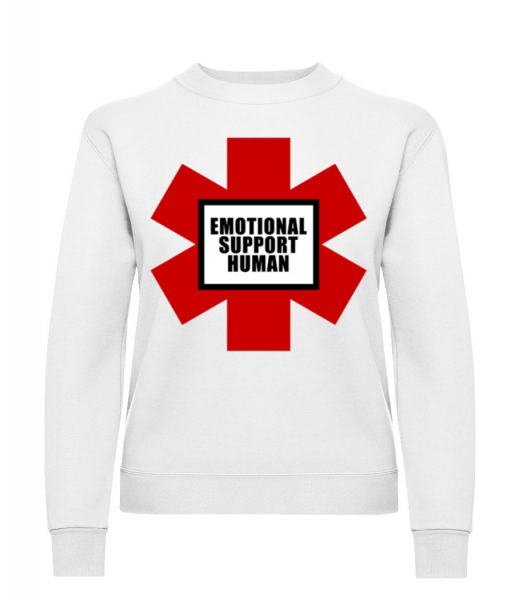 Emotional Support Human - Women's Sweatshirt - White - Front