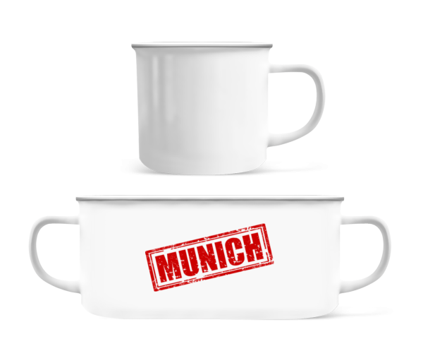 Munich Logo - Enamel-cup - White - Front
