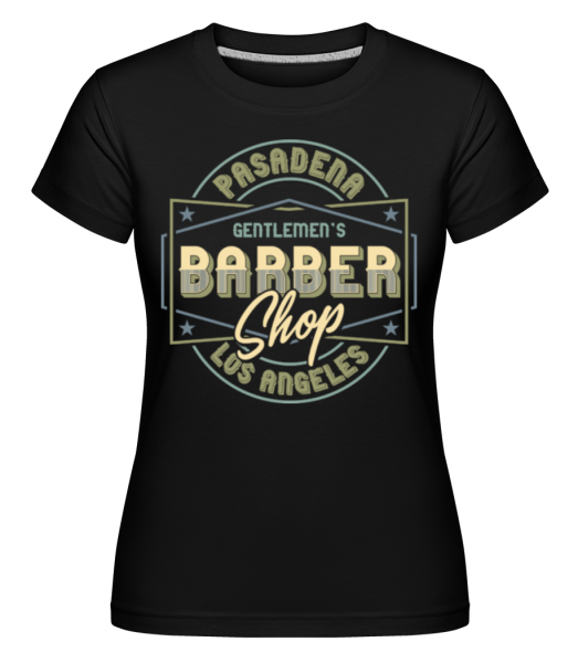 Barber Shop -  Shirtinator Women's T-Shirt - Black - Front