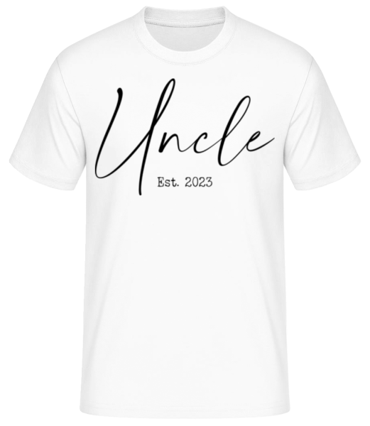 Uncle Est 2024 - Men's Basic T-Shirt - White - Front