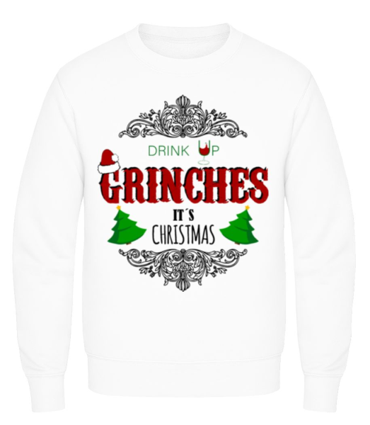 Drink up Grinches - Men's Sweatshirt - White - Front