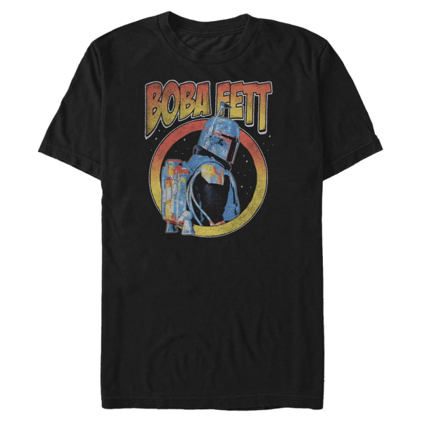 Star Wars - The Mandalorian - Boba Fett Dark Fett - Men's T-Shirt - Black - Front