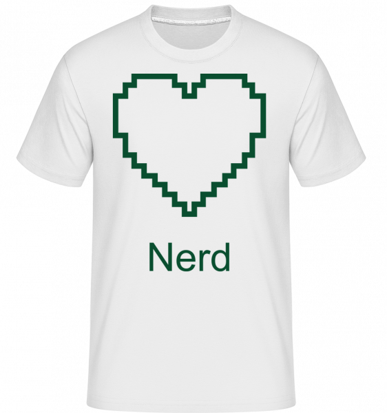 Nerd Heart -  Shirtinator Men's T-Shirt - White - Vorn