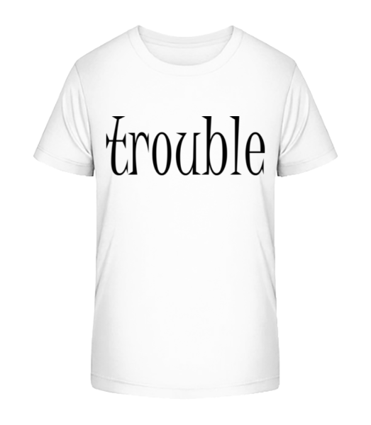 Trouble Makers Partner - Kid's Bio T-Shirt Stanley Stella - White - Front
