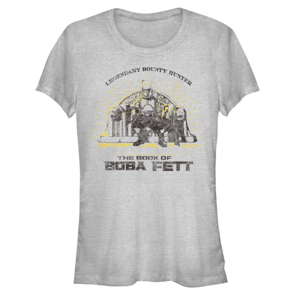 Star Wars - Book of Boba Fett - Boba Fett Legendary Bounty Hunter - Women's T-Shirt - Heather grey - Front