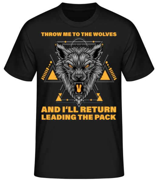 Throw Me To The Wolves - Men's Basic T-Shirt - Black - Front