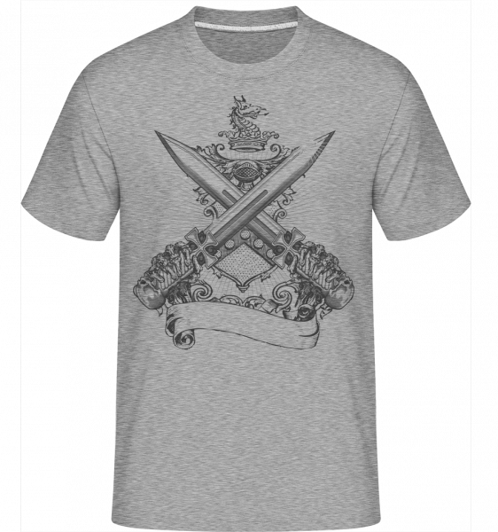 Cross Swords -  Shirtinator Men's T-Shirt - Heather grey - Vorn