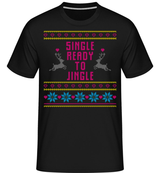 Single Ready To Jingle -  Shirtinator Men's T-Shirt - Black - Front
