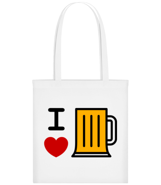 I Love Beer - Tote Bag - White - Front