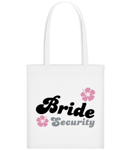 Bride Security Flowers - Tote Bag - White - Front