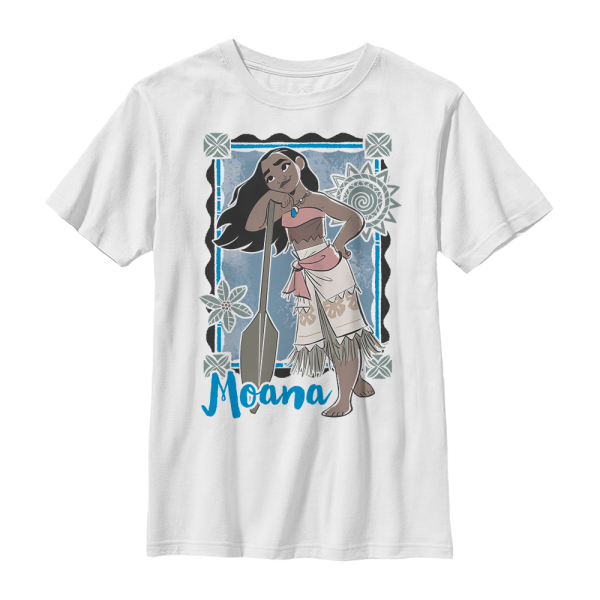 Disney - Moana - Moana Lean - Kids T-Shirt - White - Front