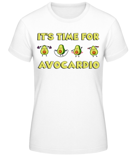Time For Avocardio - Women's Basic T-Shirt - White - Front