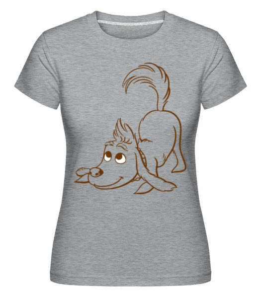 Grinch Dog 2 -  Shirtinator Women's T-Shirt - Heather grey - Front