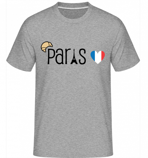 Paris Logo -  Shirtinator Men's T-Shirt - Heather grey - Vorn