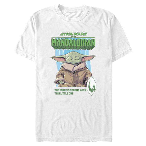 Star Wars - The Mandalorian - Grogu Strong Force - Men's T-Shirt - White - Front