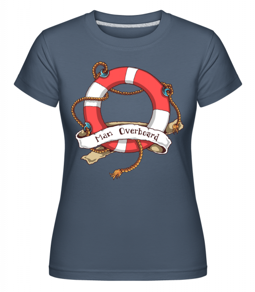 Man Overboard -  Shirtinator Women's T-Shirt - Denim - Vorn