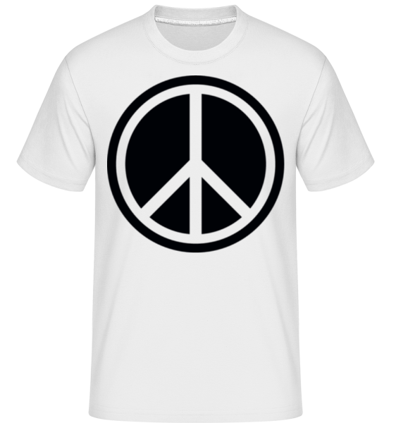 Peace Symbol -  Shirtinator Men's T-Shirt - White - Front