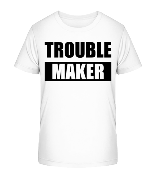 Troublemaker - Kid's Bio T-Shirt Stanley Stella - White - Front