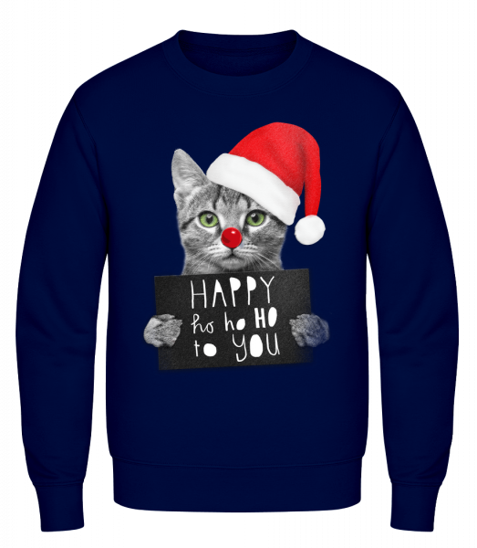 Happy Ho Ho Ho To You - Men's Sweatshirt AWDis - Navy - Vorn