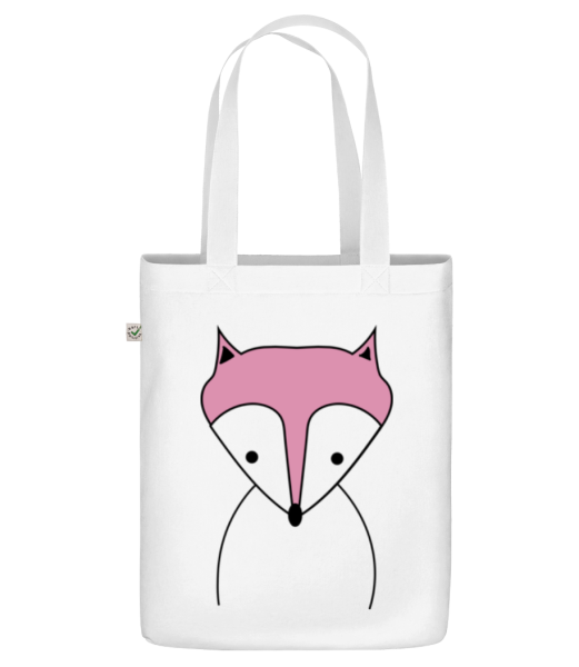 Cute Fox - Organic tote bag - White - Front