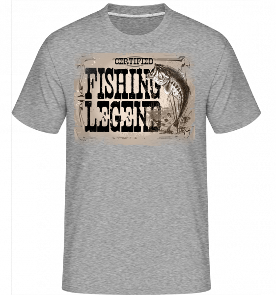 Fishing Legend -  Shirtinator Men's T-Shirt - Heather grey - Vorn