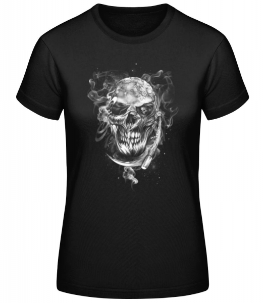 Skull - Women's Basic T-Shirt - Black - Front