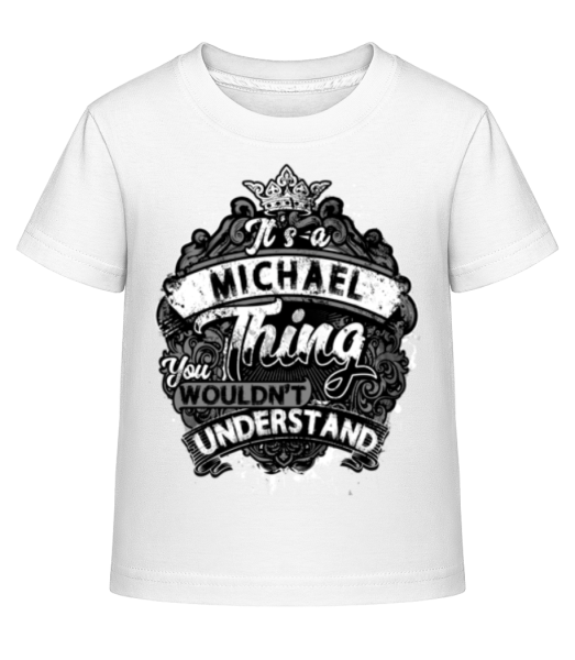 It's A Michael Thing - Kid's Shirtinator T-Shirt - White - Front