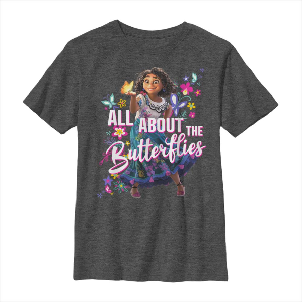 Pixar - Encanto - Maribel All Butterflies - Kids T-Shirt - Heather anthracite - Front