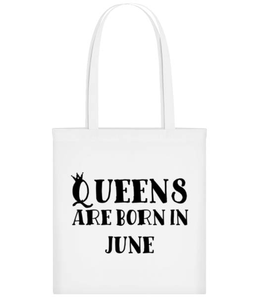 Queens Are Born In June - Tote Bag - White - Front