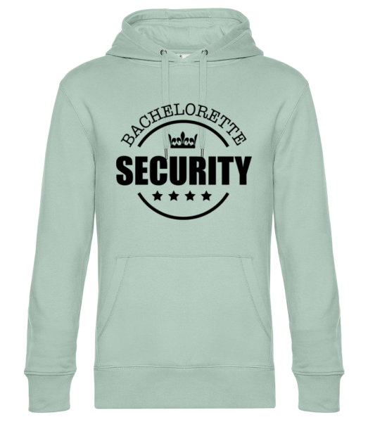 Bachelorette Security - Unisex Premium Hoodie - Mint Green - Front