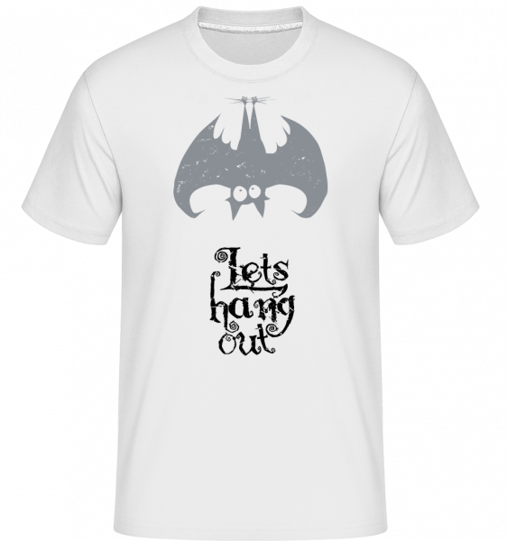 Let's Hang Out Bat -  Shirtinator Men's T-Shirt - White - Vorn