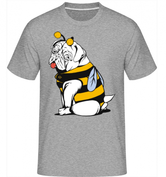 Bee Pug -  Shirtinator Men's T-Shirt - Heather grey - Front