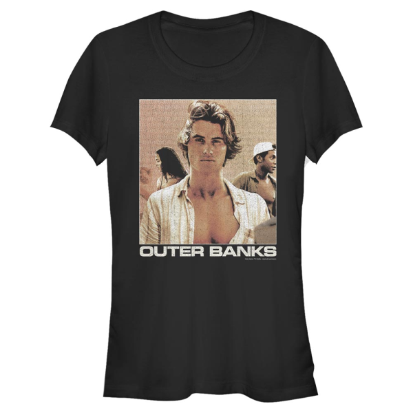 Netflix - Outer Banks - John B Waves Poster - Women's T-Shirt - Black - Front