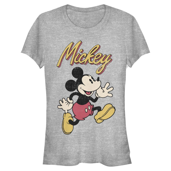 Disney Classics - Mickey Mouse - Mickey Mouse Vintage Mickey - Women's T-Shirt - Heather grey - Front