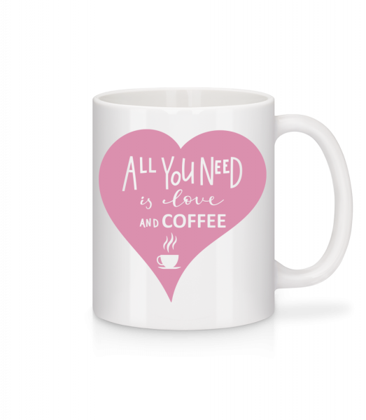 Love And Coffee - Mug - White - Vorn