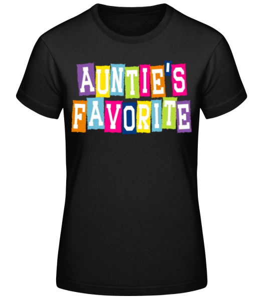 Auntie Favorite - Women's Basic T-Shirt - Black - Front