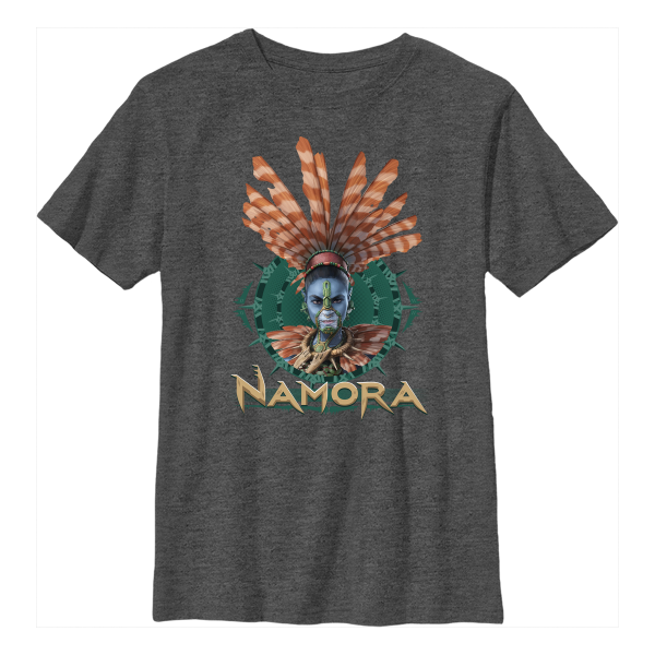 Marvel - Black Panther Wakanda Forever - Namora Fin Crown - Kids T-Shirt - Heather anthracite - Front