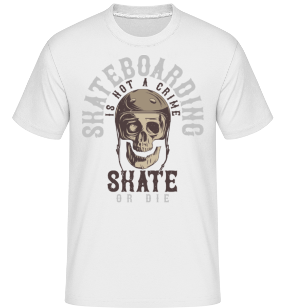Skate Or Die -  Shirtinator Men's T-Shirt - White - Front