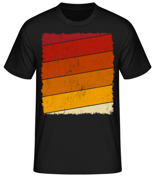 Retro Background Rectangle 2 - Men's Basic T-Shirt - Black - Front